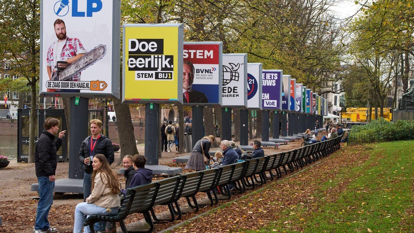 Exit poll suggests Dutch election result too close to call, with center-left party slightly ahead